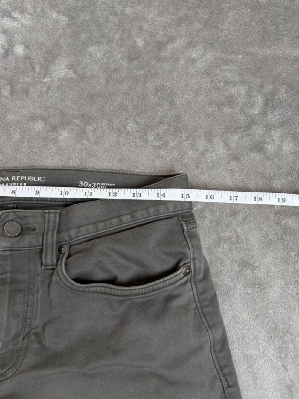 Banana Republic Traveler Pants Men’s 30x30 Green Skinny Fit Stretch Casual - Picture 5 of 9